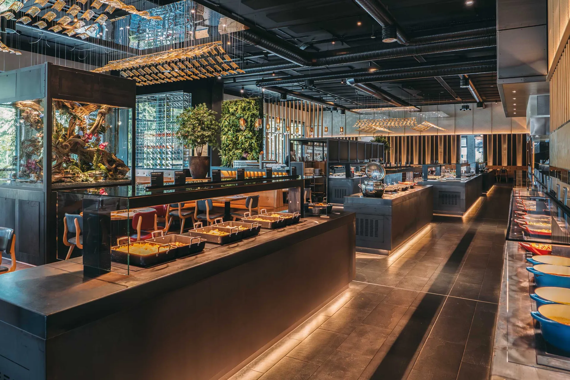 Ein Erlebnis-Buffet in luxuriösem Ambiente